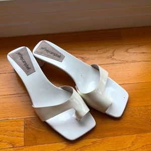 Jeffrey Campbell white sandals in US 7.5